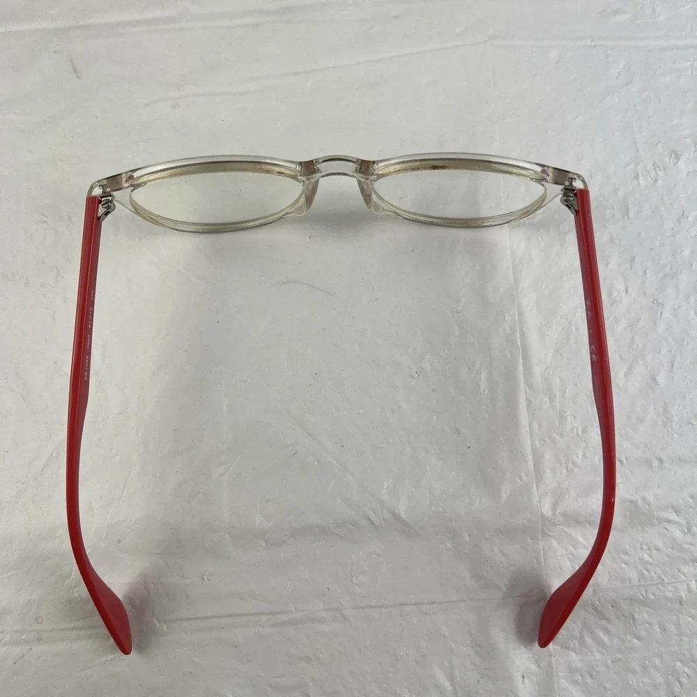 Ray-Ban RB7046 5950 Eyeglasses Clear Coral 51-18-140 Frames Only EUC